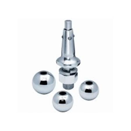 Hands On 63803 Steel Trailer Hitch Ball; Silver HA346181